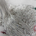 .925 Sterling Silver Miami Cuban Chain / Bracelet 3MM Raw Silver 16" HipHopBling