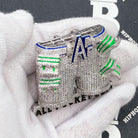 All Pockets Full CZ Hip Hop Bling Iced Out Pendant Yellow Gold HipHopBling