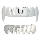 All Shiny Vampire Fang Grillz Top & Bottom Set HipHopBling