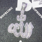 Allah Iced Out CZ Hip Hop Bling Bling Pendant White Gold HipHopBling