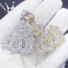 Allah Iced Out CZ Hip Hop Bling Bling Pendant Yellow Gold HipHopBling
