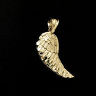 Angel Wing DC 10K Yellow Gold Pendant HipHopBling