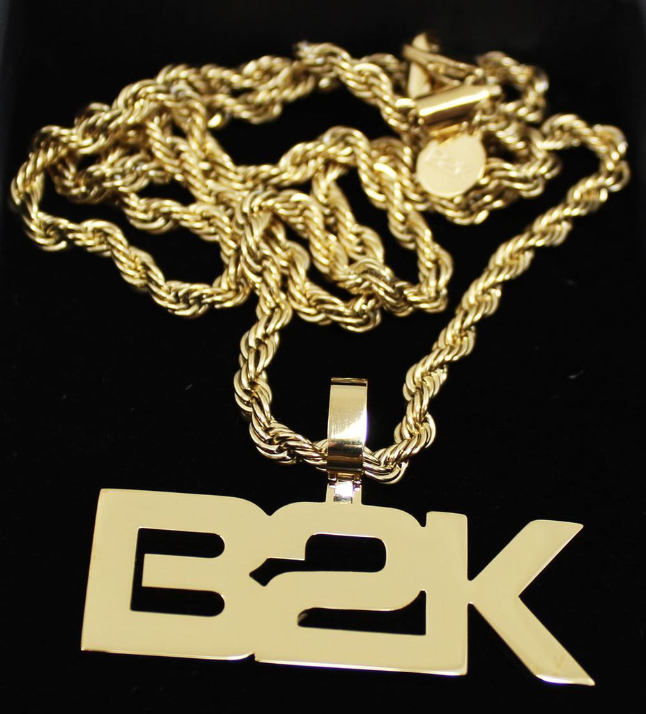 B2K The Millennium Tour 2019 - Official Pendant & Chain Yellow Gold HipHopBling