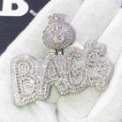 BAG$ Money Bag VVS CZ Hip Hop Bling Iced Out Pendant Yellow Gold HipHopBling
