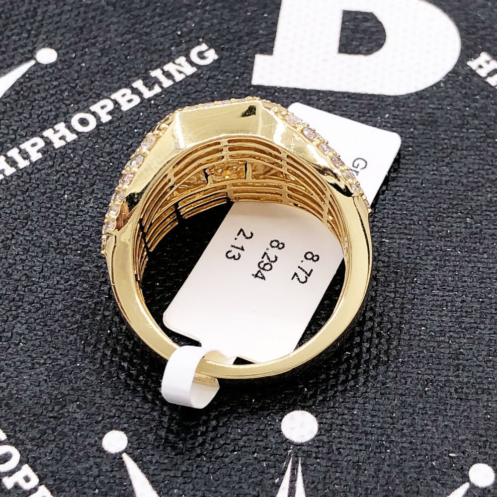 Baguette CEO Diamond Ring 2.10cttw 10K Gold 10K Yellow Gold HipHopBling
