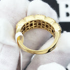 Baguette Cluster .90cttw Diamond Ring 10K Gold 10K Yellow Gold HipHopBling