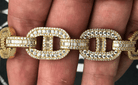 Baguette Mariner CZ Bling Bling Chain White / Yellow Gold Yellow Gold 18" HipHopBling