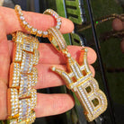Baguette Oyster Bling Bling CZ Iced Out Chain White Gold 18" HipHopBling