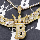 Baguette Oyster Bling Bling CZ Iced Out Chain White Gold 18" HipHopBling
