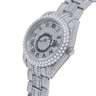 Baguette Sky Bustdown VVS CZ Bling Bling Watch White Gold HipHopBling