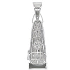 Barber Clippers Baguette VVS Moissanite Pendant 5.23cttw .925 Sterling Silver HipHopBling