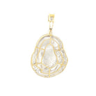 Ben Franklin .70cttw Diamond Pendant 10K Yellow Gold HipHopBling