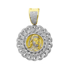 Ben Franklin Cuban Diamond Pendant .78cttw 10K Yellow Gold HipHopBling