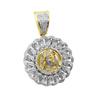 Ben Franklin Cuban Diamond Pendant .78cttw 10K Yellow Gold HipHopBling