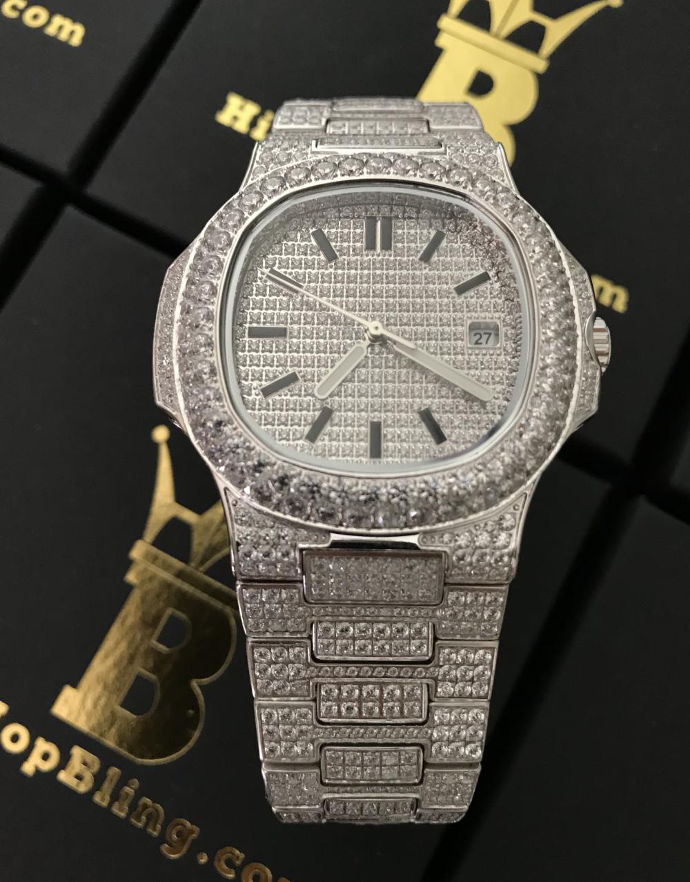 Best Quality Modern CZ Stainless Steel Watch Bling Bling HipHopBling