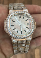 Best Quality Modern CZ Stainless Steel Watch Bling Bling Rose Gold HipHopBling