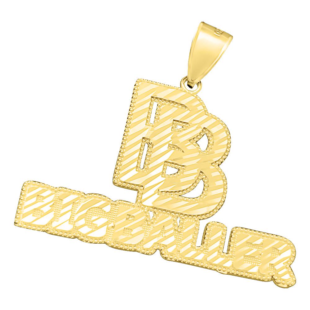Big Baller DC 10K Yellow Gold Pendant HipHopBling