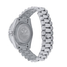 Big Bezel CZ Roman Dial Date Hip Hop Watch White Gold HipHopBling