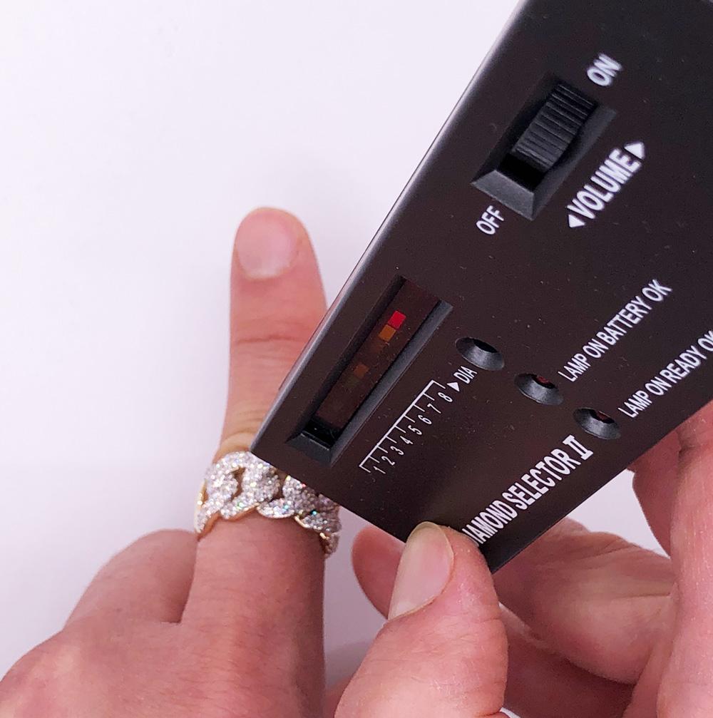 Big Cuban Link Diamond Ring 1.77cttw 10K Yellow Gold HipHopBling