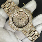 Big Face 44MM Bling Bling Blizzard Watch Rose Gold HipHopBling