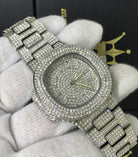 Big Face 44MM Bling Bling Blizzard Watch White Gold HipHopBling