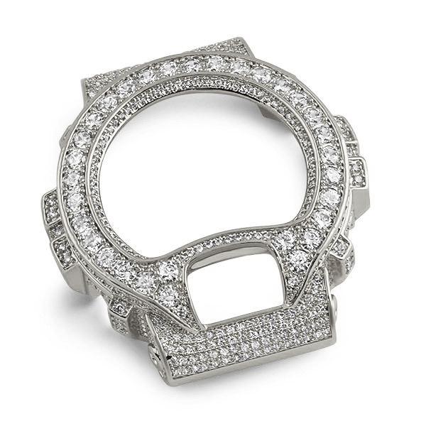 Big Rocks CZ Bezel for Casio G Shock DW6900 Watch HipHopBling