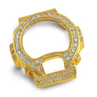 Big Rocks CZ Gold Bezel for Casio G Shock DW6900 Watch HipHopBling