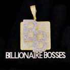 Billionaire Bosses Baguette VVS CZ Hip Hop Iced Out Pendant Yellow Gold HipHopBling
