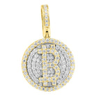 Bitcoin B Diamond Pendant 1.11cttw 10K Yellow Gold HipHopBling
