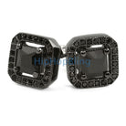 Black CZ Princess Ice Island Bling Bling Earrings HipHopBling