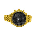 Black Dial Gold Sport Jubilee Hip Hop Watch HipHopBling