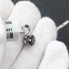 Black Diamond Stud 1.06cttw Pendant .925 Silver HipHopBling