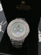 Bling 2 Row .50cttw Diamond Hip Hop Watch IceTime HipHopBling