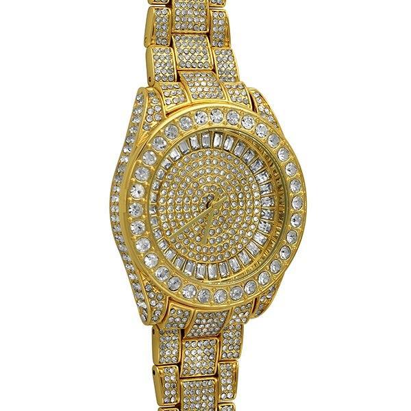 Bling Bling 41MM Gold Fully Custom Watch HipHopBling
