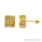 Bling Bling Cube Lemonade CZ Earrings HipHopBling