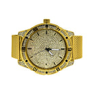 Bling Bling Dial Sport Gold Mesh Band Watch HipHopBling