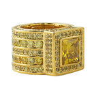 Bling Bling Ring Canary Gold Lemonade Square President 7 HipHopBling