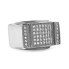Bling Bling Ring CZ Micro Pave Iced Out Ring Steel 7 HipHopBling