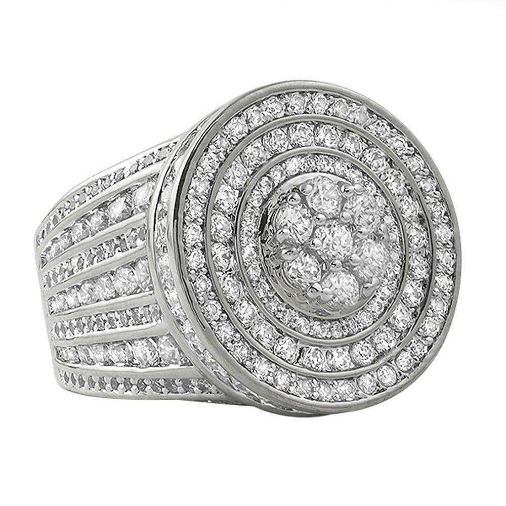Bling Bling Ring Jumbo Cluster Ice 7 HipHopBling
