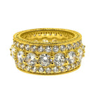 Bling Bling Royal 360 Eternity Band Gold CZ Ring 7 HipHopBling