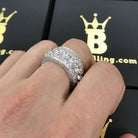 Bling Bling Royal 360 Eternity Band Rhodium CZ Ring 7 HipHopBling