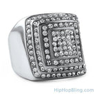 Bling Steps Stainless Steel Iced Out Ring 10 HipHopBling