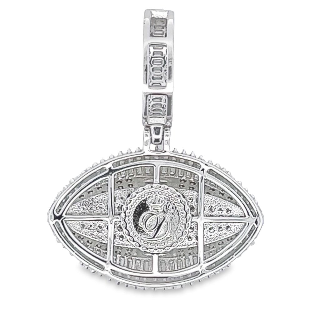 Blue Eye VVS Moissanite Pendant 2.51cttw .925 Sterling Silver HipHopBling