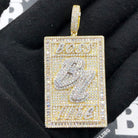 Boss Life Baguette VVS CZ Hip Hop Iced Out Pendant Yellow Gold HipHopBling