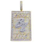 Boss Life Baguette VVS CZ Hip Hop Iced Out Pendant Yellow Gold HipHopBling
