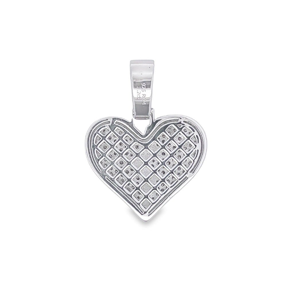 Broken Heart VVS Moissanite Pendant .925 Sterling Silver HipHopBling