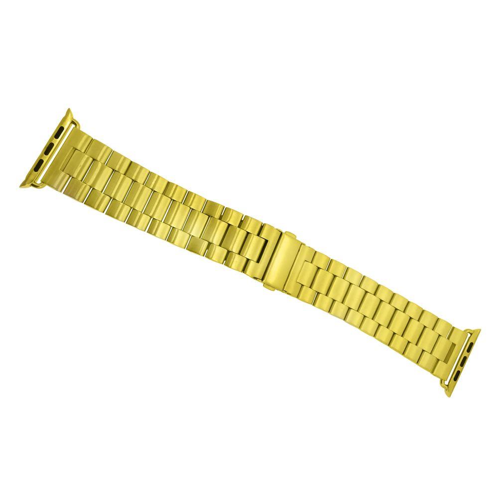 Brushed Aftermarket Gold Band for iWatch HipHopBling