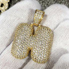 Bubble Initial Letters - .925 Sterling Silver - 18K Gold A HipHopBling