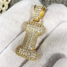 Bubble Initial Letters - .925 Sterling Silver - 18K Gold A HipHopBling