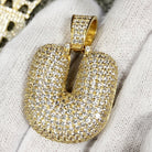 Bubble Initial Letters - .925 Sterling Silver - 18K Gold A HipHopBling